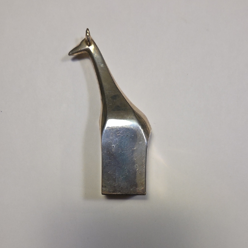 Gunnar Cyren For Dansk Silver Giraffe Figurine
